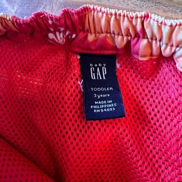 Baby Gap Hibiscus Mesh Lined Sporty Aloha Skirt Sz 3T - Picture 4 of 7